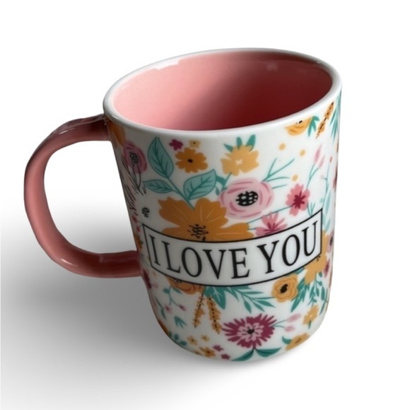 Express Your Love: Grandma Gift: I LOVE YOU GRANDMA Floral Ceramic Coffee Mug - Picture 5 of 7